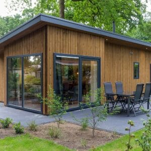 Wood Lodge Eco 4 personen met Sauna-Berkenrhode-Vroegboekkorting